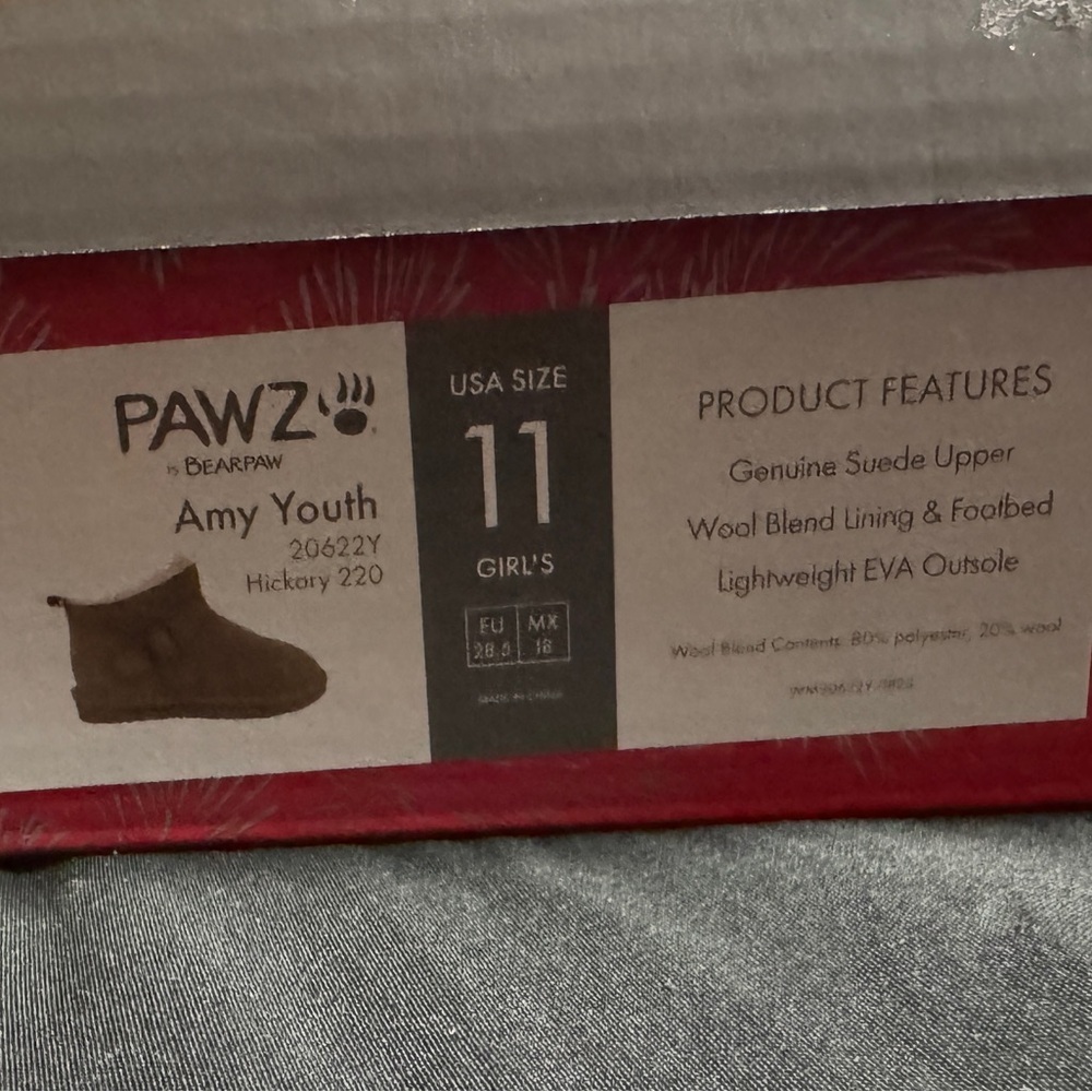 Girls Pawz bear paw (size 11) - Picture 4 of 6